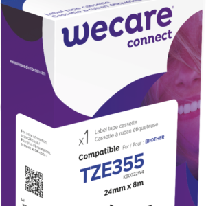K80022W4 Wecare Label Tape voor Brother TZE-355