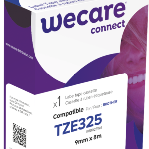 K80023W4 Wecare Label Tape voor Brother TZE-325