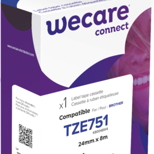 K80048W4 Wecare Label Tape voor Brother TZE-751